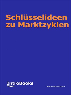 cover image of Schlüsselideen zu Marktzyklen